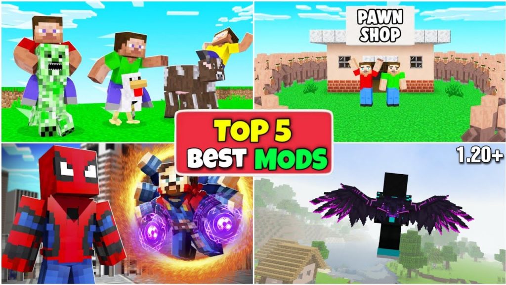 Top 5 Best Minecraft PE Mods 1.20 || Best Mods And Addon For MCPE