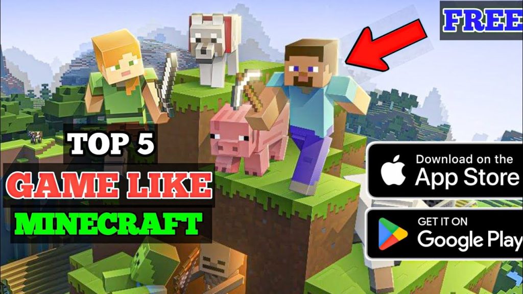 Top 5 Games like MINECRAFT for Free || MINECRAFT in Mobile || Part-1