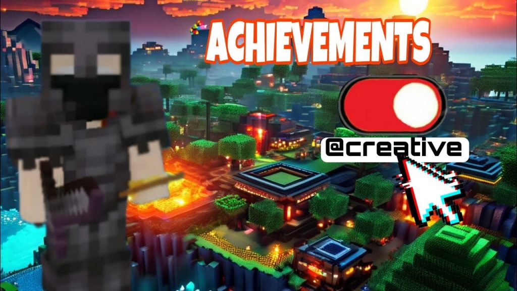 "Transforming a Creative Minecraft World into Survival Mode: Unlocking All Achievements!"