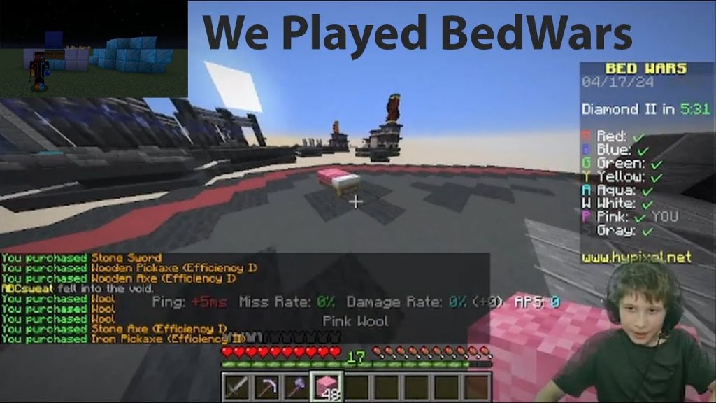We Played Minecraft Hypixel BedWars [Minecraft BedWars-Episode:1]
