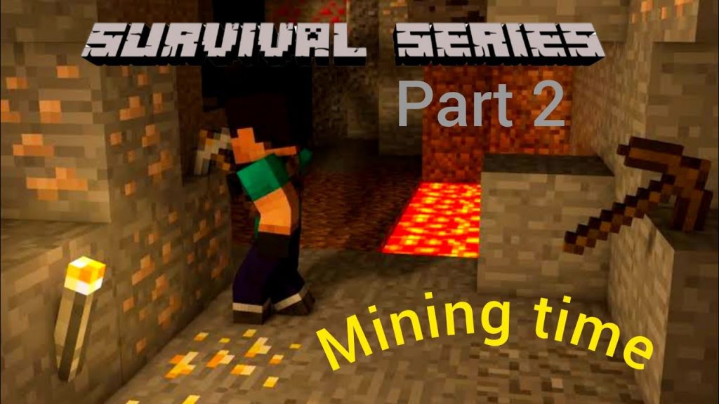 Minecraft survival series part 2, Mining time|